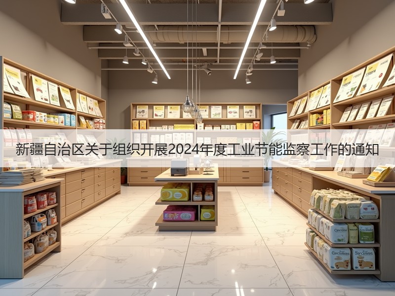 新疆自治区关于组织开展2024年度工业节能监察工作的通知