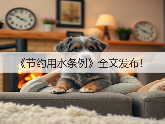 《节约用水条例》全文发布！(图2)
