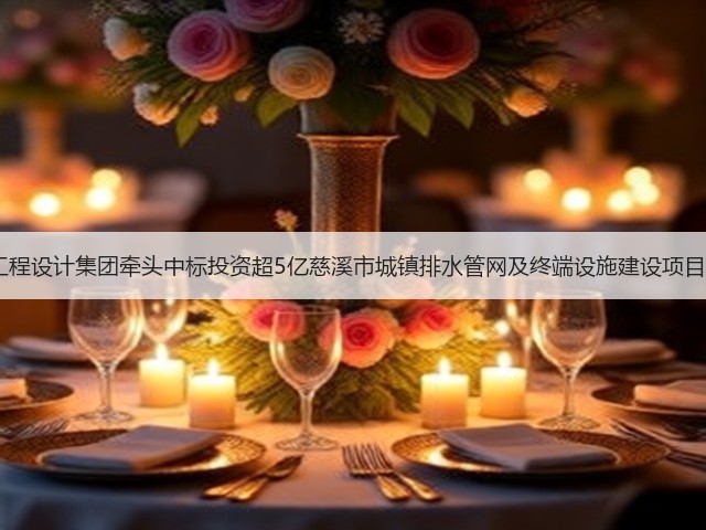浙工大工程设计集团牵头中标投资超5亿慈溪市城镇排水管网及终端设施建设项目EPCO！(图1)