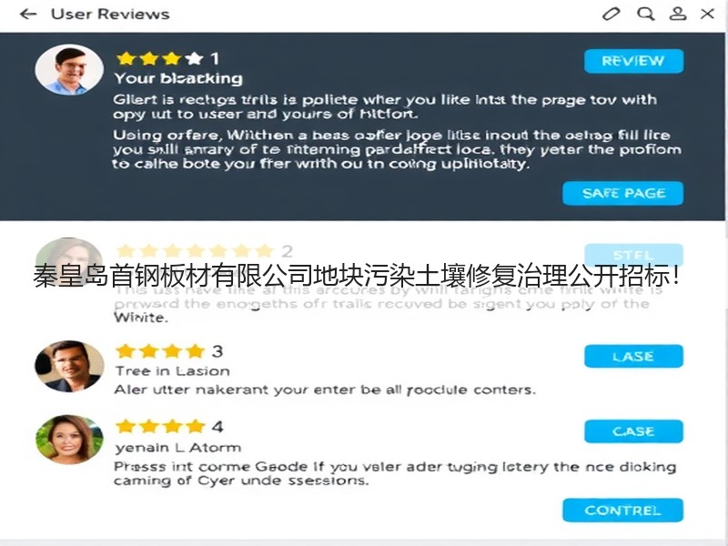 秦皇岛首钢板材有限公司地块污染土壤修复治理公开招标！