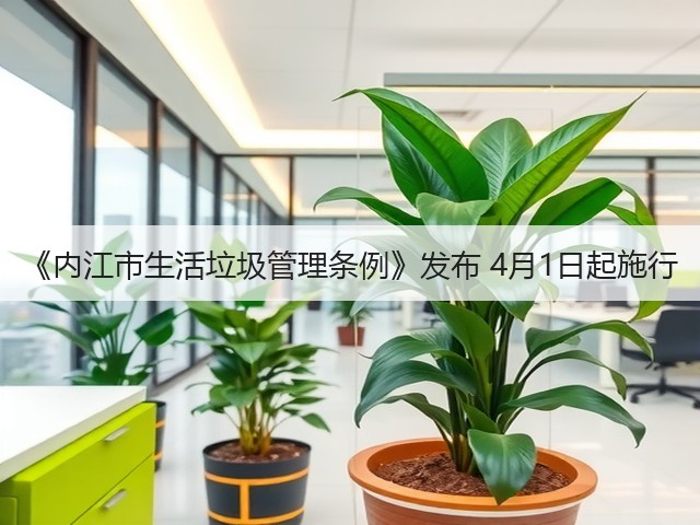 《内江市生活垃圾管理条例》发布 4月1日起施行(图2) 《内江市生活垃圾管理条例》发布 4月1日起施行(图2)