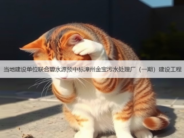 报价2.35亿!当地建设单位联合碧水源预中标漳州金宝污水处理厂(一期)建设工程(PC+O)!(图3) 报价2.35亿!当地建设单位联合碧水源预中标漳州金宝污水处理厂(一期)建设工程(PC+O)!(图3)