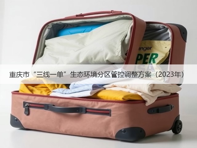 重庆市“三线一单”生态环境分区管控调整方案（2023年）(图2)