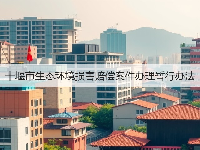 十堰市生态环境损害赔偿案件办理暂行办法(图1)