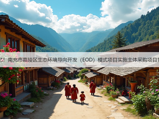 不超过30亿！南充市嘉陵区生态环境导向开发（EOD）模式项目实施主体采购项目竞争性磋商(图1)