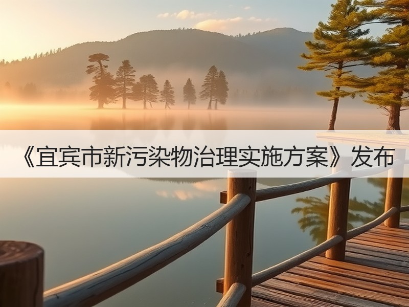 《宜宾市新污染物治理实施方案》发布