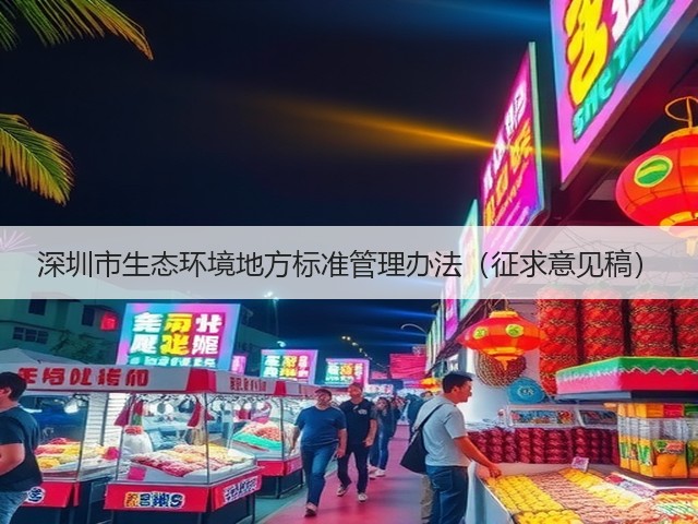 深圳市生态环境地方标准管理办法(征求意见稿)(图3) 深圳市生态环境地方标准管理办法(征求意见稿)(图3)