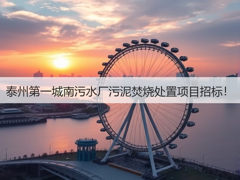 泰州第一城南污水厂污泥焚烧处置项目招标！