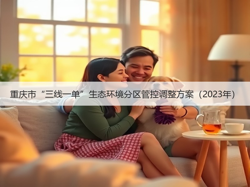 重庆市“三线一单”生态环境分区管控调整方案（2023年）