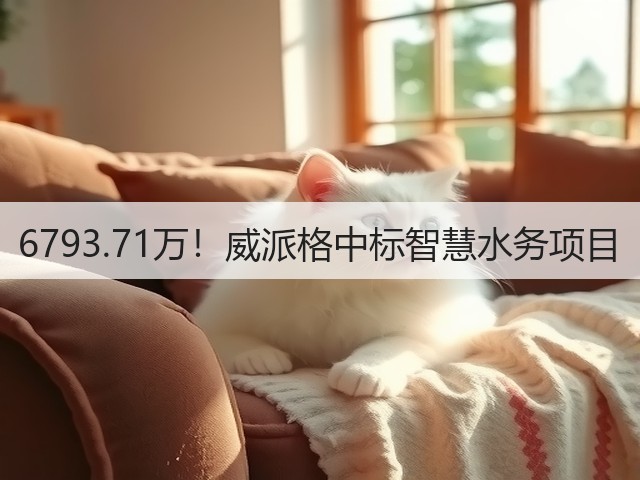 6793.71万!威派格中标智慧水务项目(图1) 6793.71万!威派格中标智慧水务项目(图1)