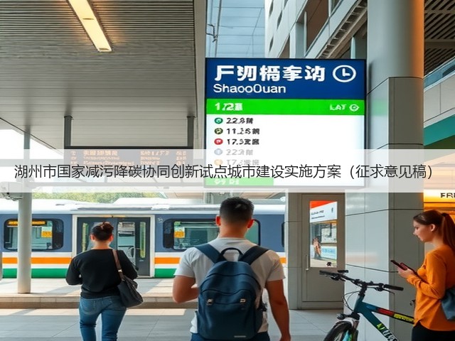 湖州市国家减污降碳协同创新试点城市建设实施方案（征求意见稿）(图1)