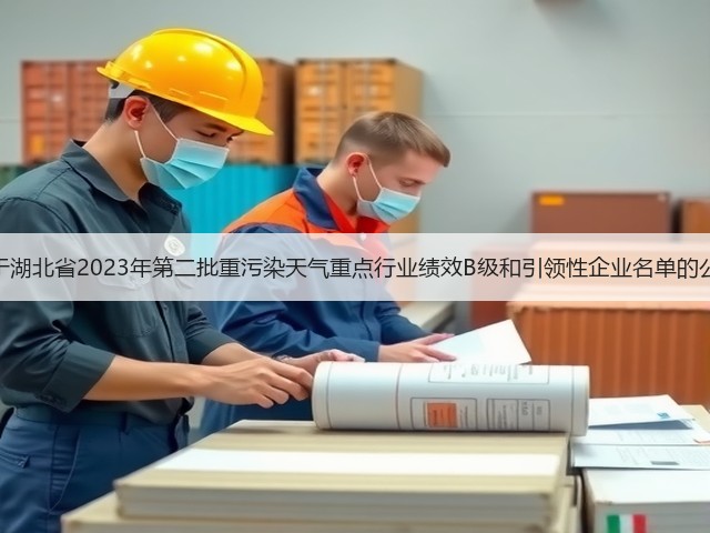 关于湖北省2023年第二批重污染天气重点行业绩效B级和引领性企业名单的公示(图3) 关于湖北省2023年第二批重污染天气重点行业绩效B级和引领性企业名单的公示(图3)