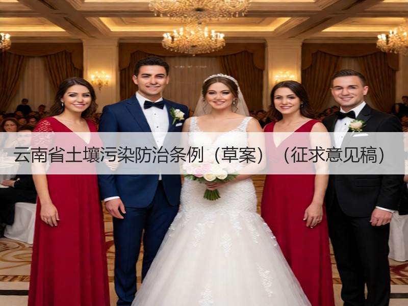 云南省土壤污染防治条例（草案）（征求意见稿）