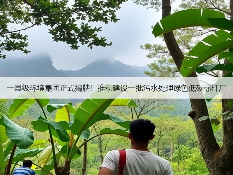 一县级环境集团正式揭牌！推动建设一批污水处理绿色低碳标杆厂