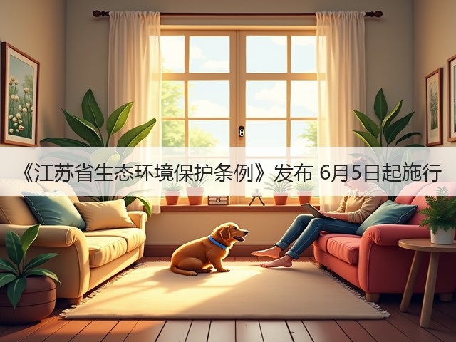 《江苏省生态环境保护条例》发布 6月5日起施行(图3)