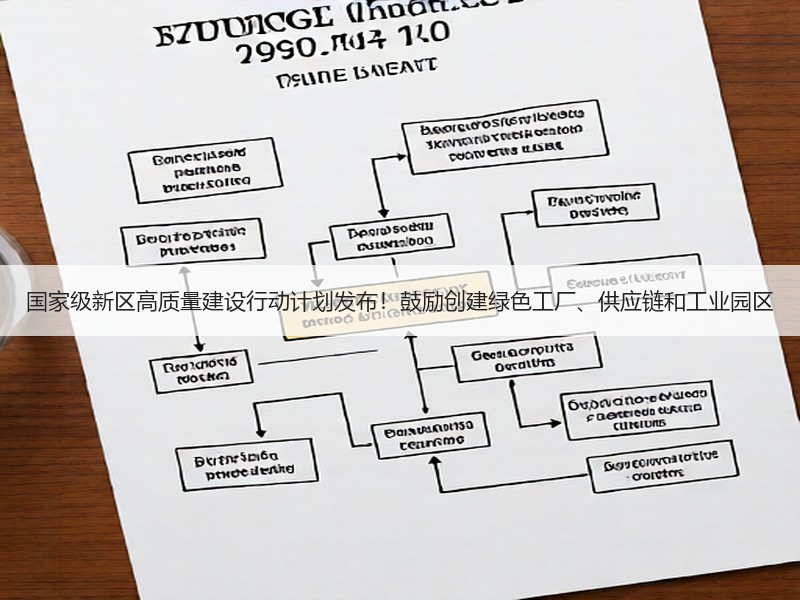 国家级新区高质量建设行动计划发布！鼓励创建绿色工厂、供应链和工业园区