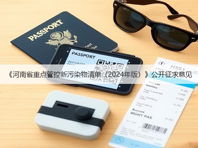 《河南省重点管控新污染物清单（2024年版）》公开征求意见(图1)