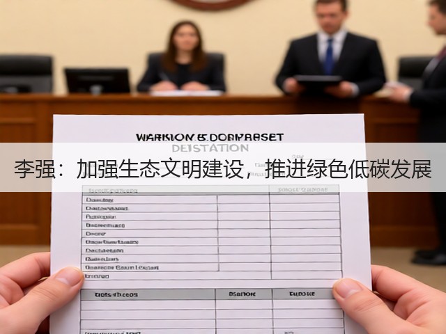 李强:加强生态文明建设,推进绿色低碳发展(图1) 李强:加强生态文明建设,推进绿色低碳发展(图1)