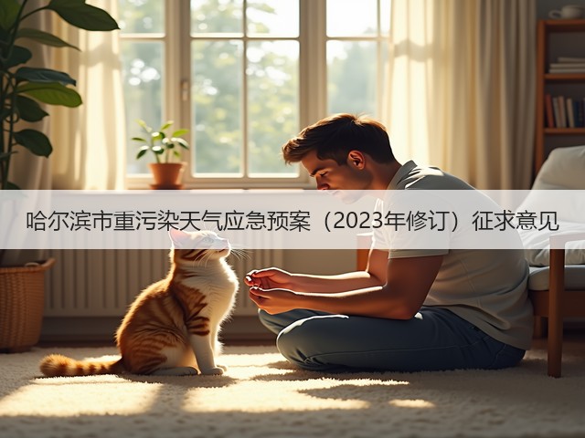 哈尔滨市重污染天气应急预案（2023年修订）征求意见(图1)