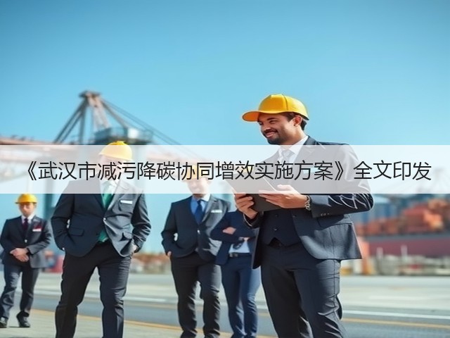 《武汉市减污降碳协同增效实施方案》全文印发(图3) 《武汉市减污降碳协同增效实施方案》全文印发(图3)