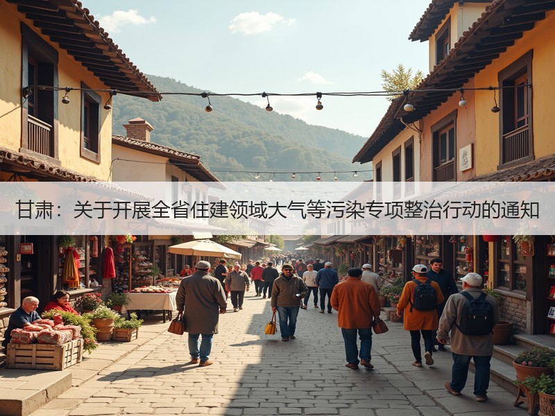 甘肃：关于开展全省住建领域大气等污染专项整治行动的通知
