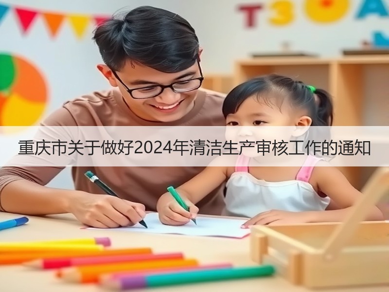 重庆市关于做好2024年清洁生产审核工作的通知