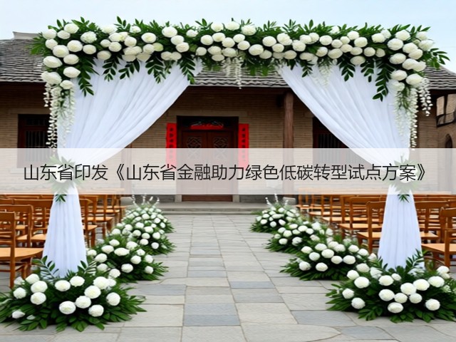 山东省印发《山东省金融助力绿色低碳转型试点方案》(图1)