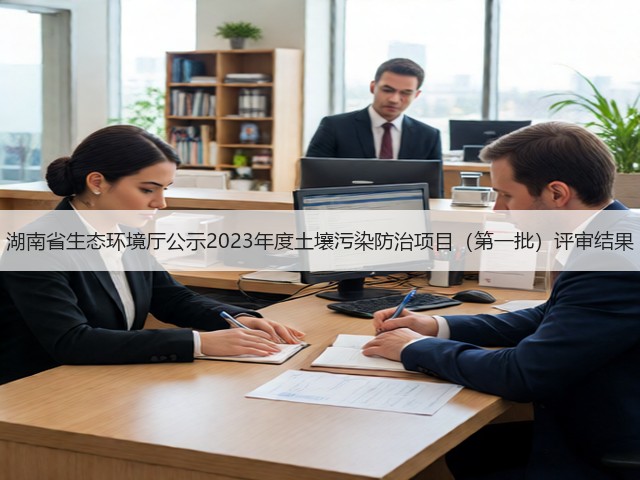 湖南省生态环境厅公示2023年度土壤污染防治项目（第一批）评审结果(图1)