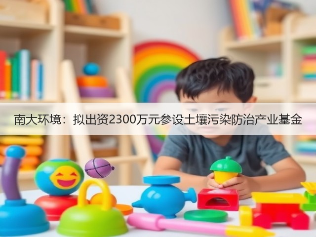 南大环境：拟出资2300万元参设土壤污染防治产业基金(图1)
