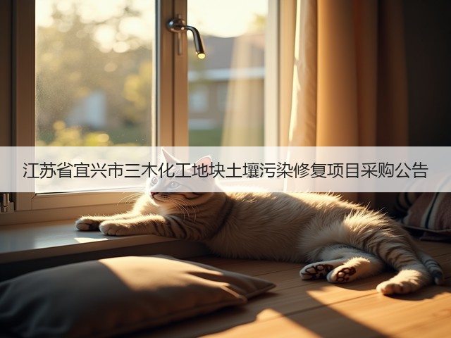 江苏省宜兴市三木化工地块土壤污染修复项目采购公告(图1)
