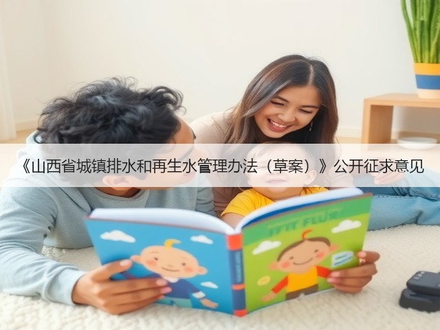 《山西省城镇排水和再生水管理办法（草案）》公开征求意见(图2)
