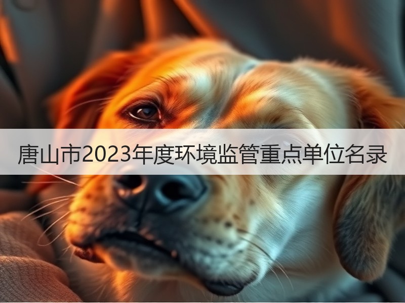 唐山市2023年度环境监管重点单位名录 唐山市2023年度环境监管重点单位名录