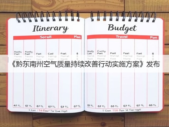 《黔东南州空气质量持续改善行动实施方案》发布(图1)