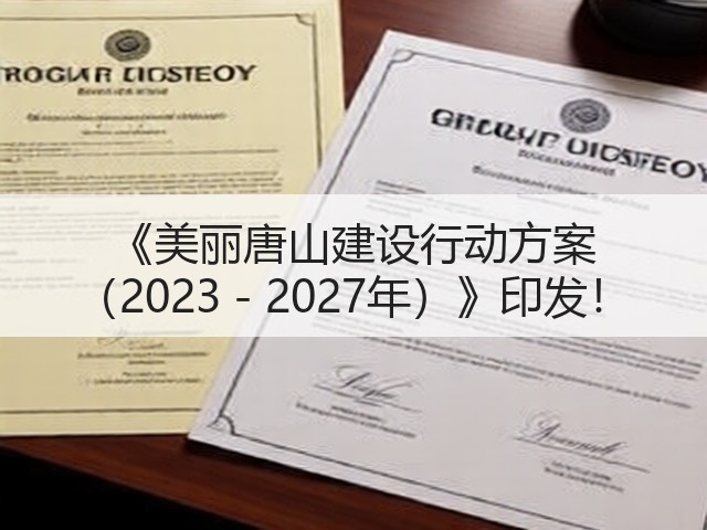《美丽唐山建设行动方案 (2023-2027年)》印发!(图1) 《美丽唐山建设行动方案 (2023-2027年)》印发!(图1)