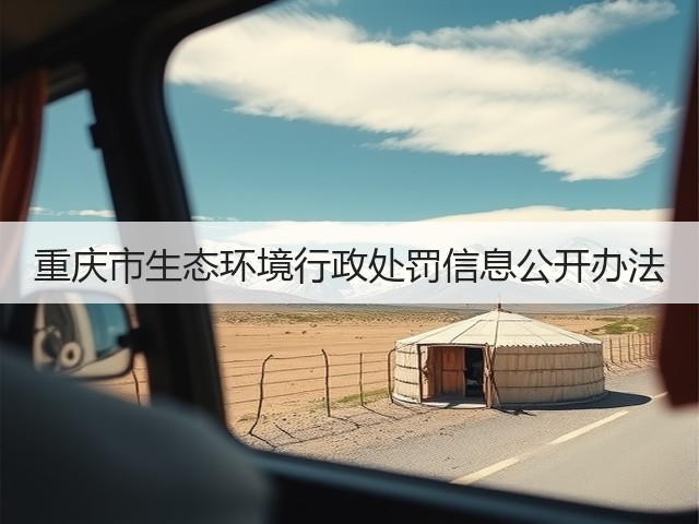 重庆市生态环境行政处罚信息公开办法(图1)