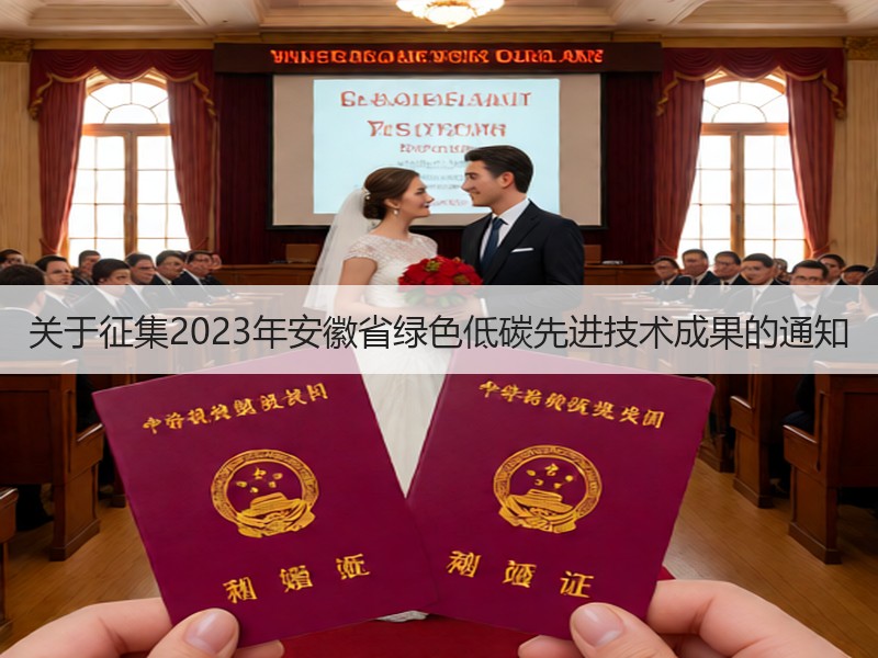 关于征集2023年安徽省绿色低碳先进技术成果的通知 关于征集2023年安徽省绿色低碳先进技术成果的通知