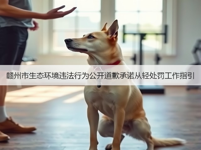 赣州市生态环境违法行为公开道歉承诺从轻处罚工作指引(图1) 赣州市生态环境违法行为公开道歉承诺从轻处罚工作指引(图1)