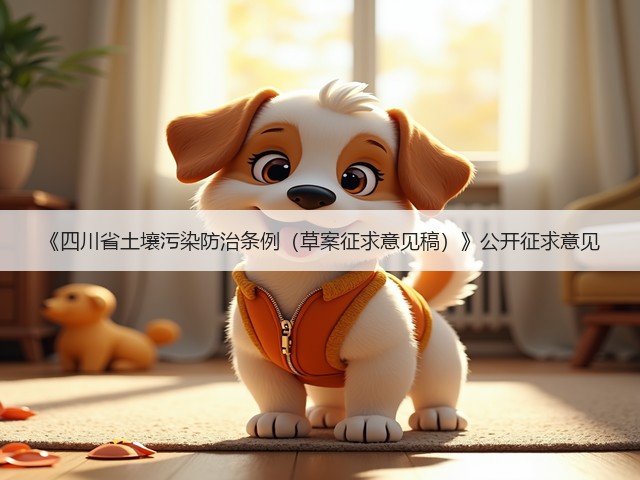 《四川省土壤污染防治条例(草案征求意见稿)》公开征求意见(图1) 《四川省土壤污染防治条例(草案征求意见稿)》公开征求意见(图1)
