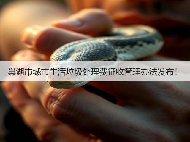 巢湖市城市生活垃圾处理费征收管理办法发布！(图2)