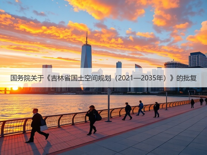 国务院关于《吉林省国土空间规划(2021—2035年)》的批复 国务院关于《吉林省国土空间规划(2021—2035年)》的批复