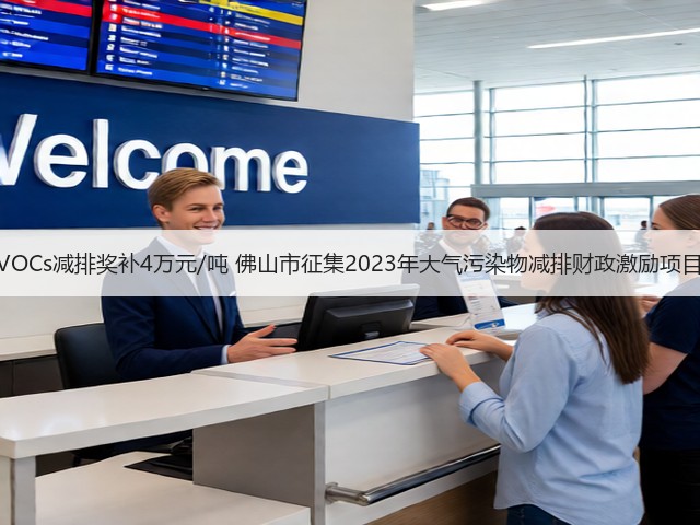 VOCs减排奖补4万元/吨 佛山市征集2023年大气污染物减排财政激励项目(图1)