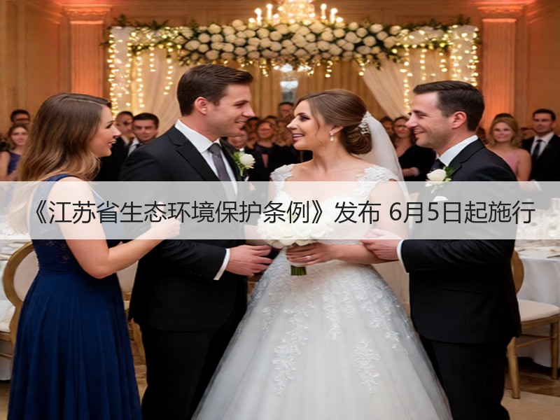 《江苏省生态环境保护条例》发布 6月5日起施行