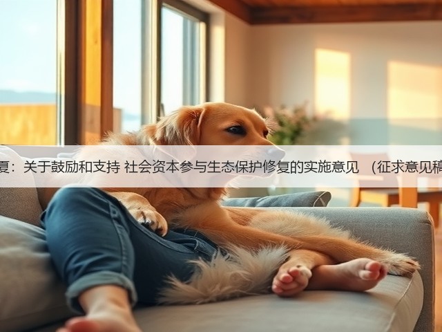 宁夏：关于鼓励和支持 社会资本参与生态保护修复的实施意见 （征求意见稿）(图1)