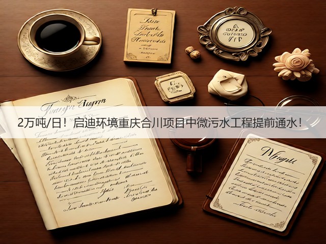 2万吨/日！启迪环境重庆合川项目中微污水工程提前通水！(图1)