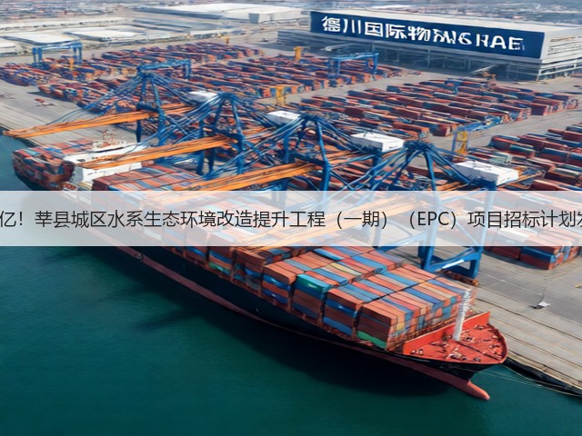 预算3亿！莘县城区水系生态环境改造提升工程（一期）（EPC）项目招标计划发布！(图3)