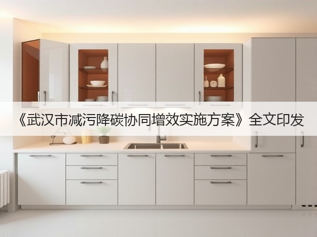 《武汉市减污降碳协同增效实施方案》全文印发(图1) 《武汉市减污降碳协同增效实施方案》全文印发(图1)