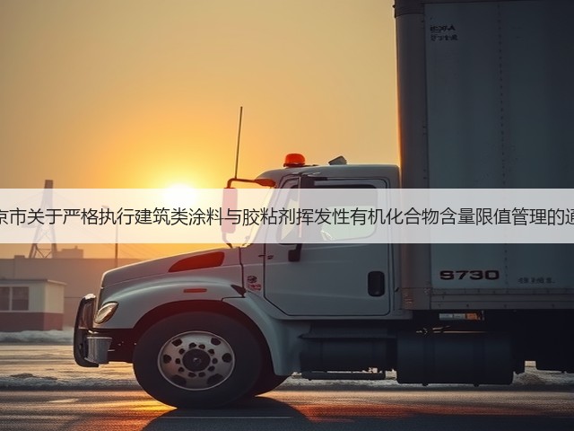 北京市关于严格执行建筑类涂料与胶粘剂挥发性有机化合物含量限值管理的通告(图1)