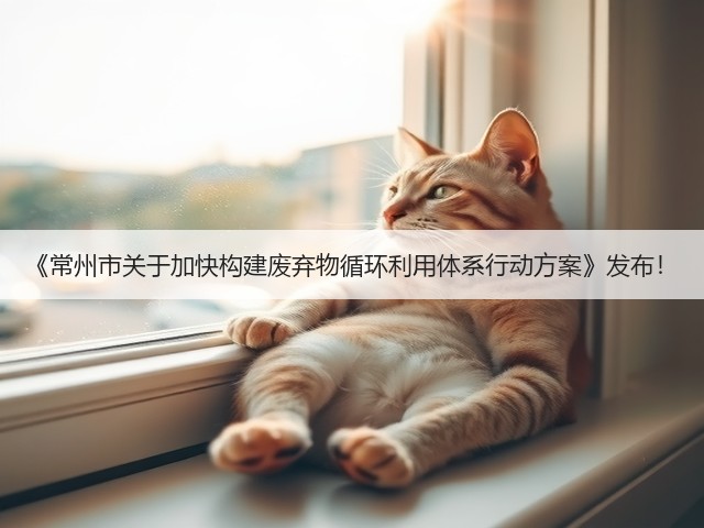 《常州市关于加快构建废弃物循环利用体系行动方案》发布！(图1)