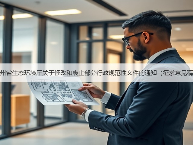 贵州省生态环境厅关于修改和废止部分行政规范性文件的通知（征求意见稿）(图2)