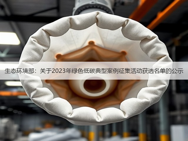 生态环境部:关于2023年绿色低碳典型案例征集活动获选名单的公示(图1) 生态环境部:关于2023年绿色低碳典型案例征集活动获选名单的公示(图1)